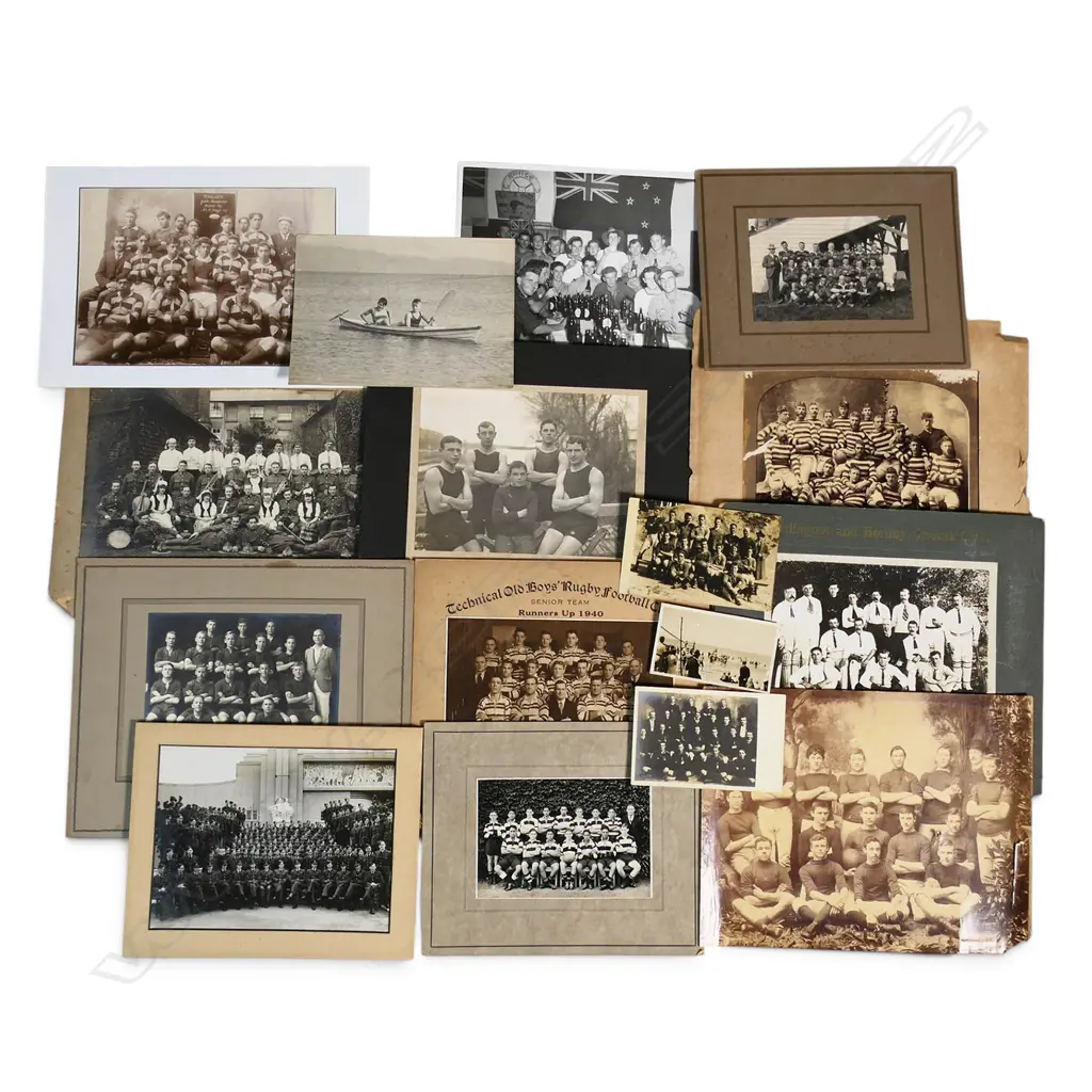 COLLECTION OF LARGE FORMAT EARLY 20TH SPORTING & TEAM PHOTOGRAPHS Image 1++